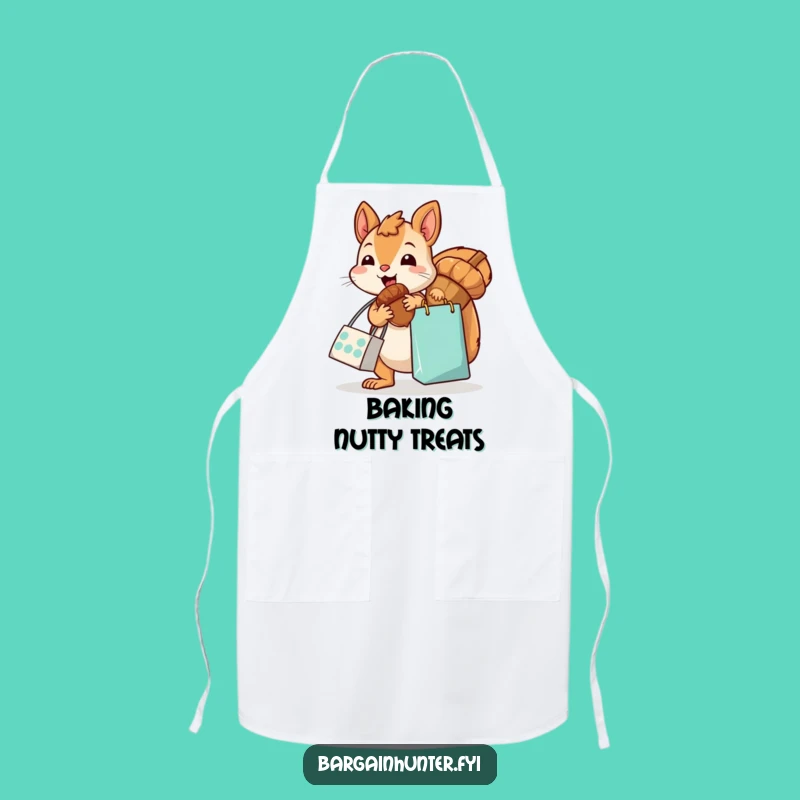 Funny Kawaii Squirrel Acorn Apron - Humorous Kitchen Accessory for Nut Lovers