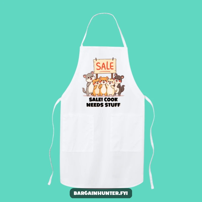 Funny Animals Sale Sign Apron - Kitchen Fun Funny Gift!