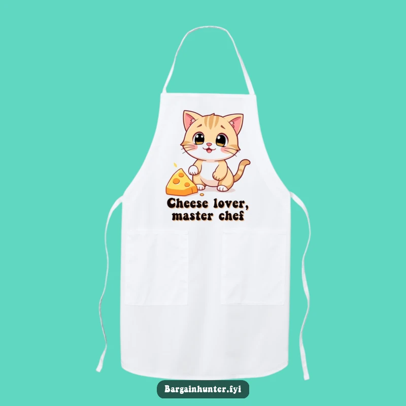 Funny Cat Cheese Snatcher Apron: Hilarious Kitchen Wear for Cat Lovers, Gift Idea