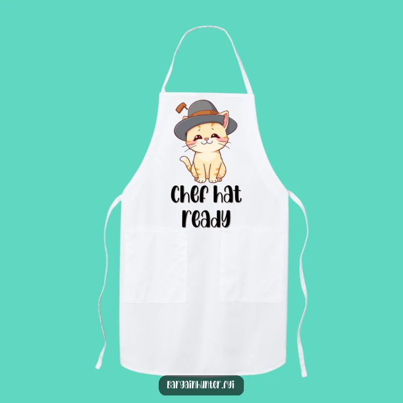 Funny Cat Hat Apron: Playful Kitty for Kitchen Fun
