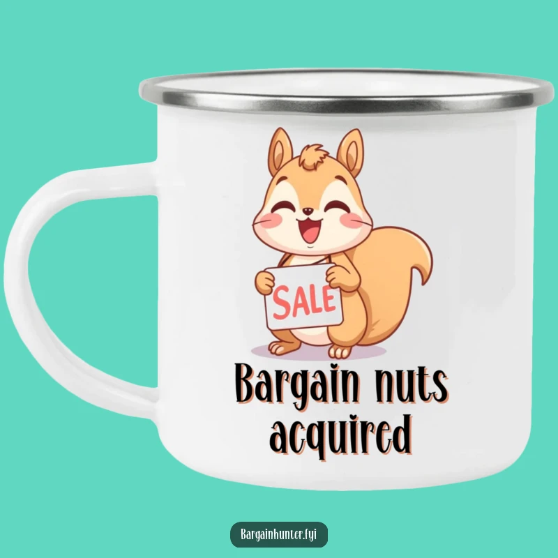 Adventure Ready Funny Squirrel Sale Tag Camping Mug