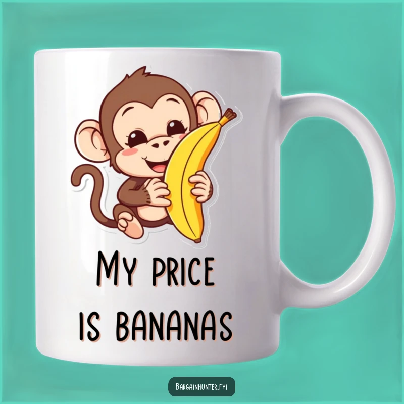 Funny Monkey Haggling Banana Mug: A Hilarious Deal for Coffee Lovers