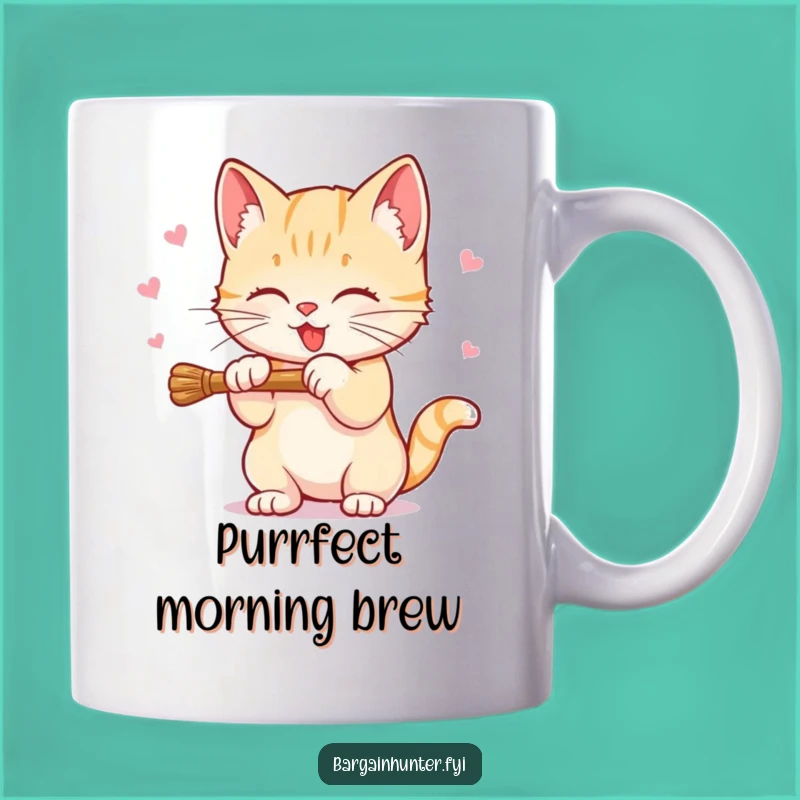 Funny Sweet Kitten Mug: Discount Hunter, Hilarious Gift for Cat Lovers & Shoppers!