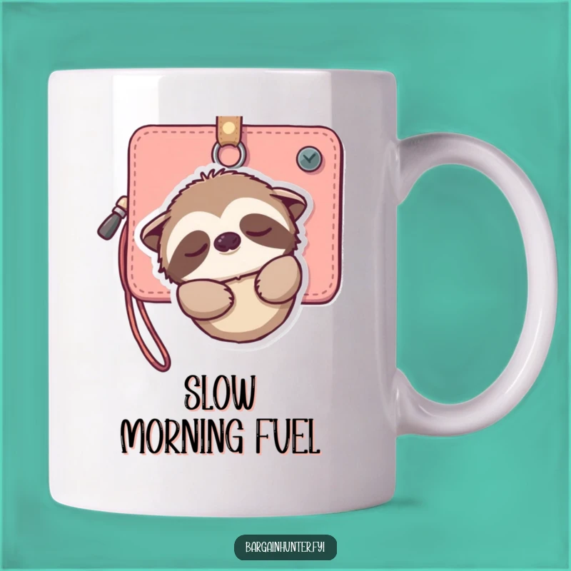 Funny Sloth Wallet Mug: A Relaxed, Humorous Gift for Slow Living