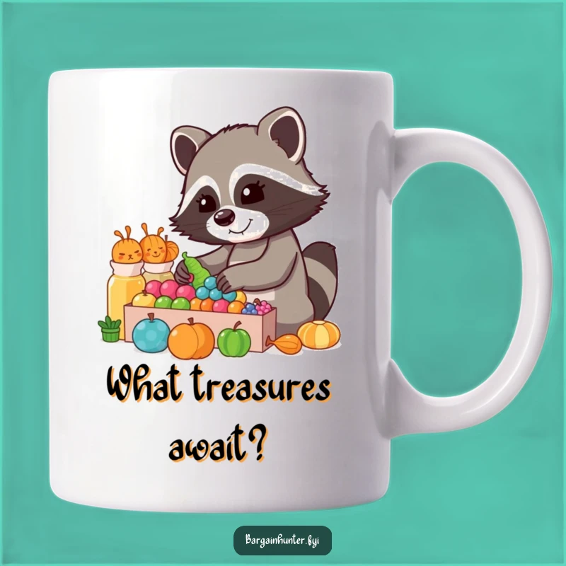 Funny Raccoon Collector Mug: Cheerful Sorting Fun, Perfect Humorous Gift