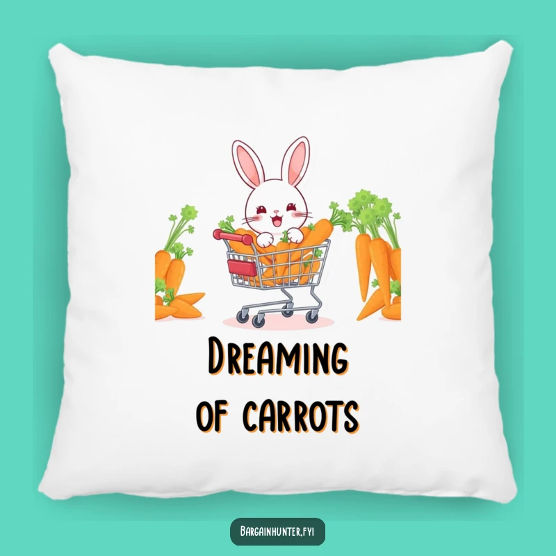 Funny Rabbit Garden Pillow, Soft and Comical Home Decor, Great Gift