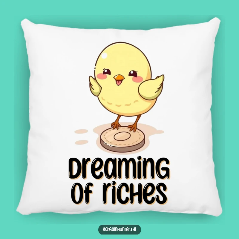 Funny Bird Pecking Coin Pillow: Snuggle Up with Loads of Laughs!
