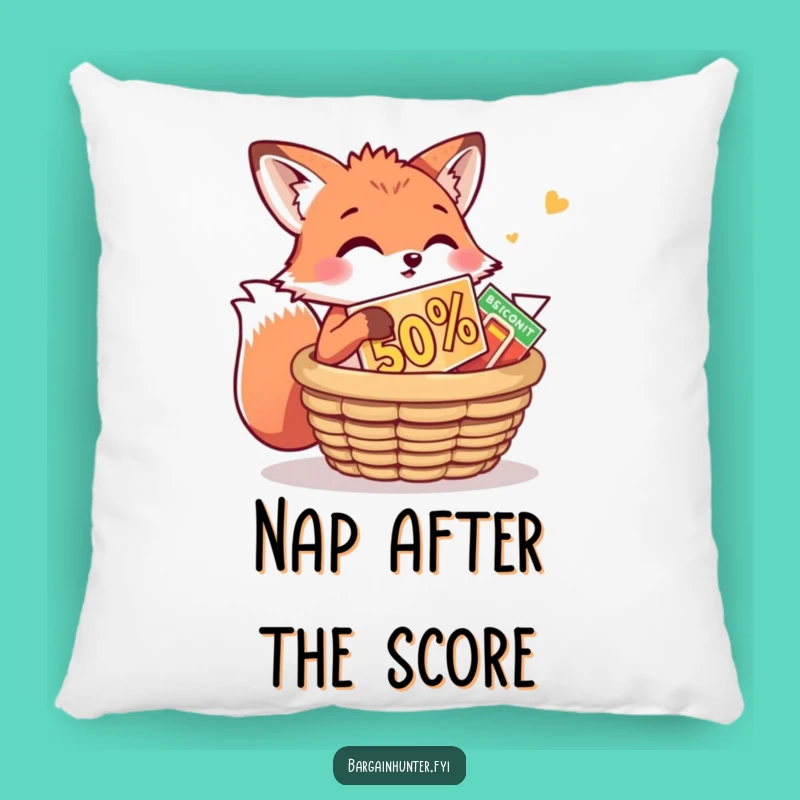 Funny Fox Pillow: Playful Comfort for the Savvy Deal Hunter's Gift