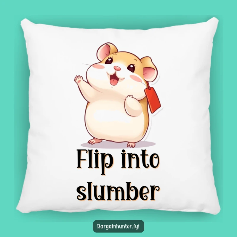 Funny Playful Hamster Pillow - Cozy Acrobat Flip
