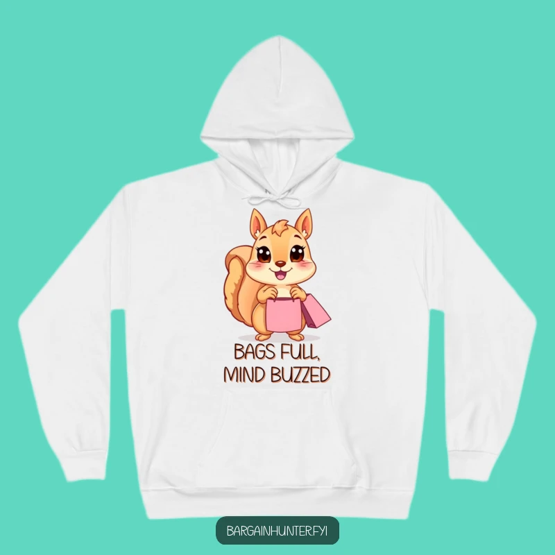 Funny Squirrel Hoodie: Cozy Up with This Happy Shopper's Perfect Gift