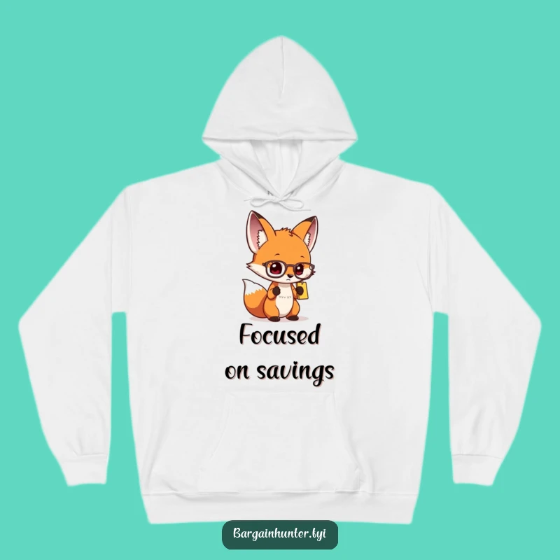 Cozy Funny Curious Fox Spectacles Hoodie - Warm & Witty Gift