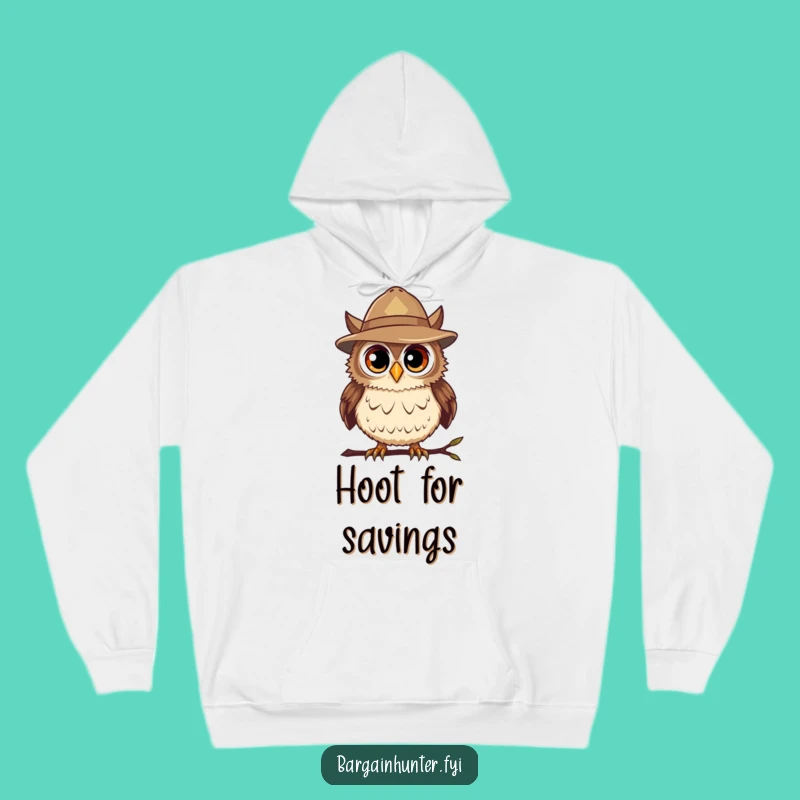 Funny Bargain Hunter Owl Hoodie: Cozy Deal Spotter, Ultimate Comfort & Humor Gift