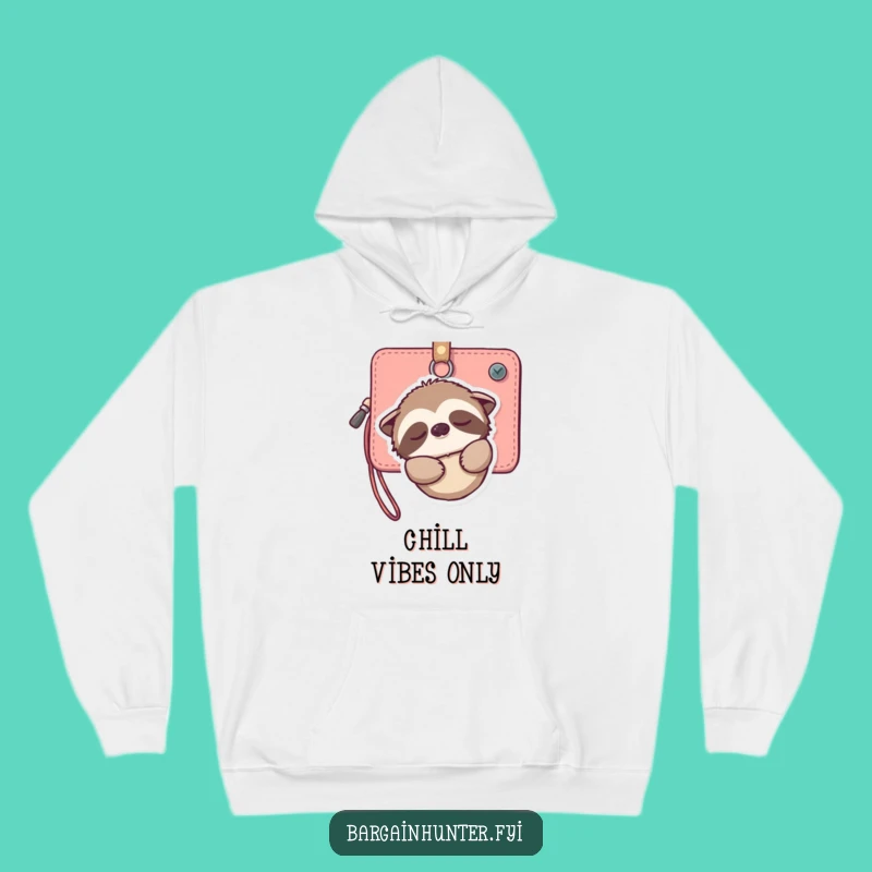 Funny Sloth Wallet Hoodie: Cozy Up with Gentle, Humorous Relaxation