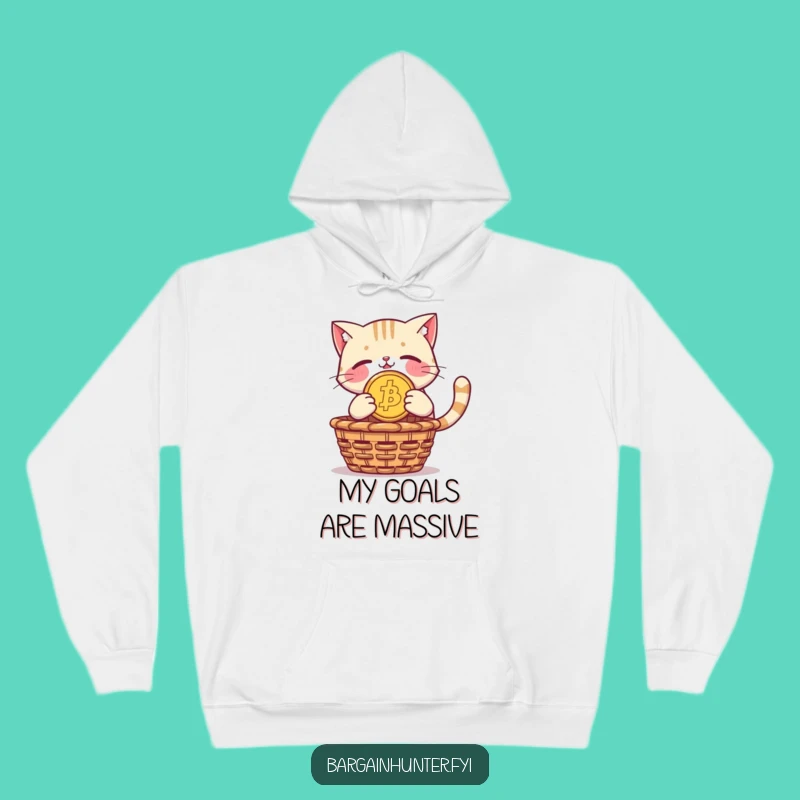 Funny Cat Hoodie: Coin Diver Pride - Cozy & Humorous Pet Gift