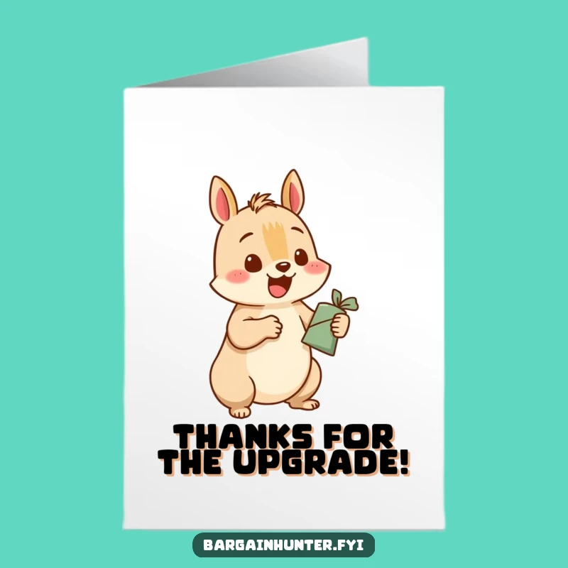 Free Printable Thank You Card: Grateful Squirrel's Big Exchange, Funny Downloadable Gift