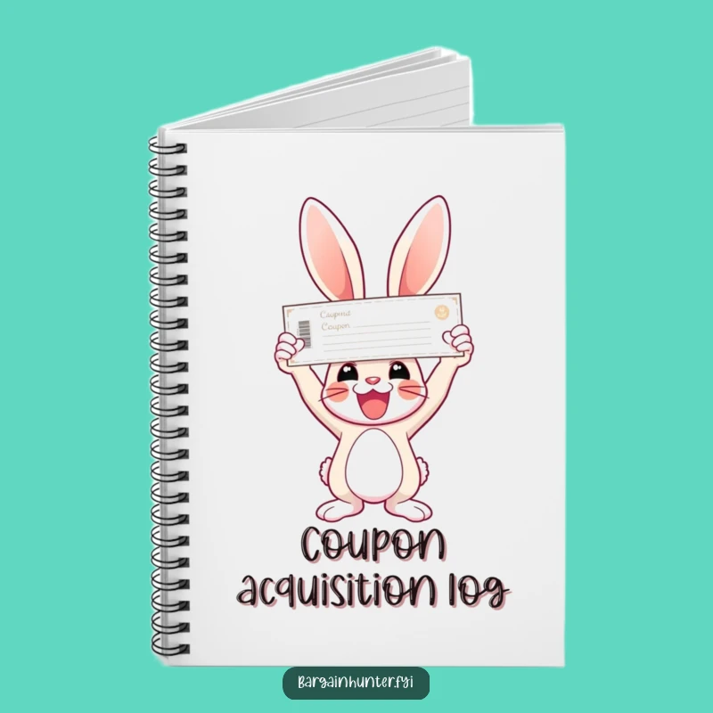 Funny Bunny Coupon Notebook - Humorous Journal for Savings Planners