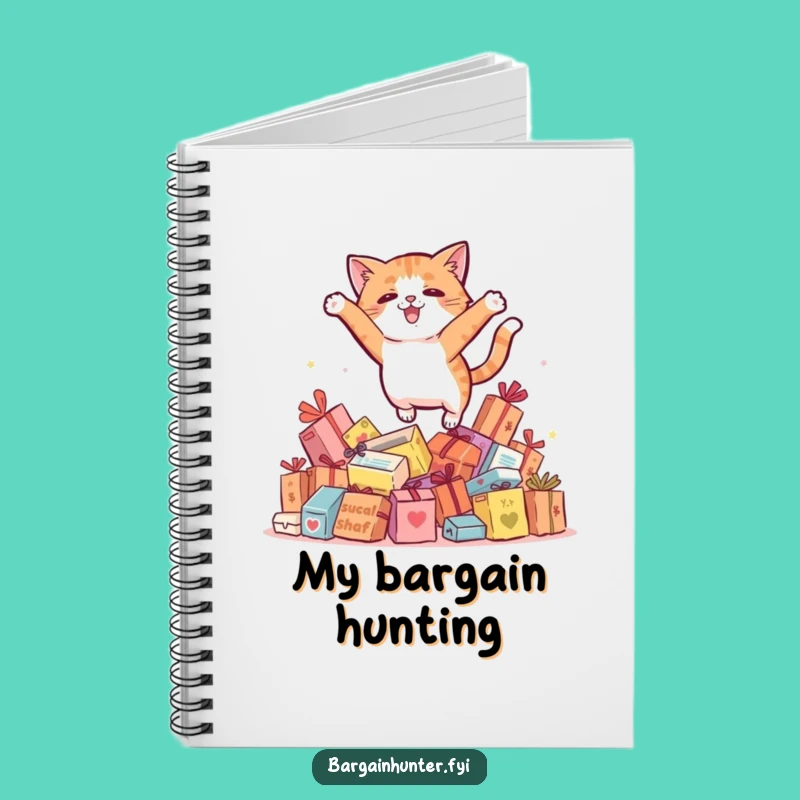Funny Cat Shopping Notebook, Jot Down Ideas with Humor, Ideal Gift