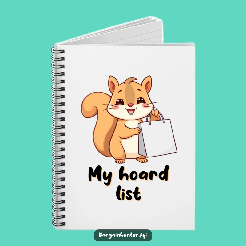 Funny Squirrel Shopper Notebook: Cute Animal Journal Gift!