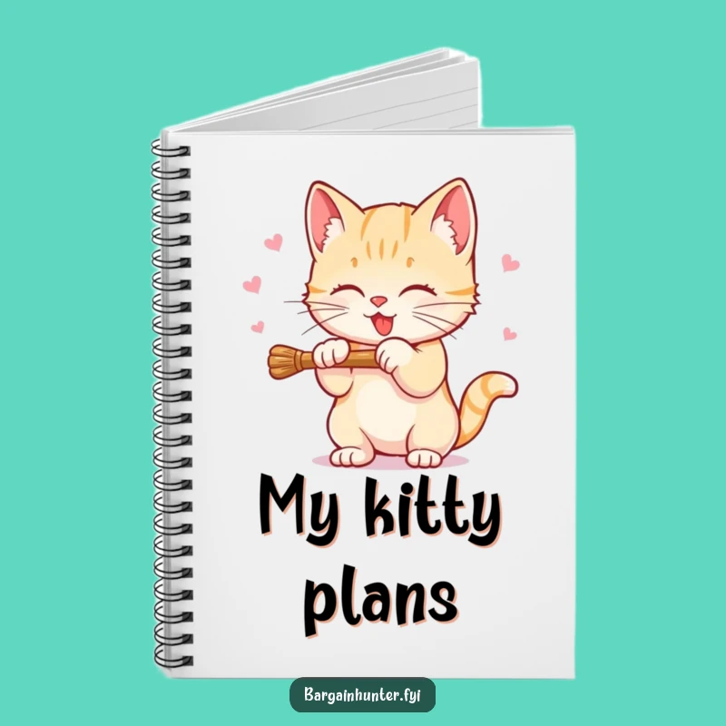 Funny Sweet Kitten Notebook: Discount Hunter Journal, Humorous Gift for Shoppers