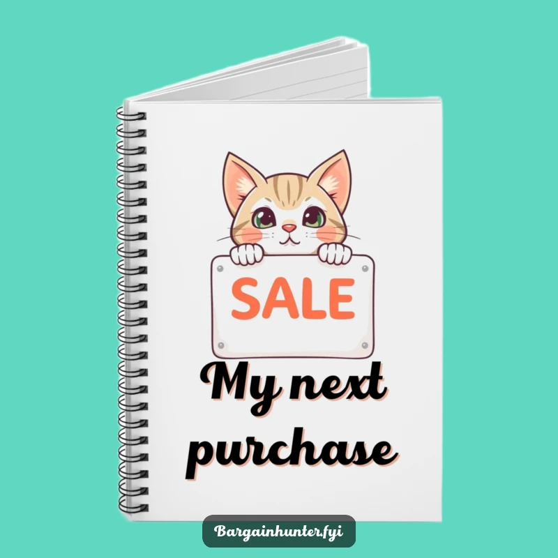 Funny Cat Sale Sign Notebook - Jot Down Ideas With This Hilarious Journal