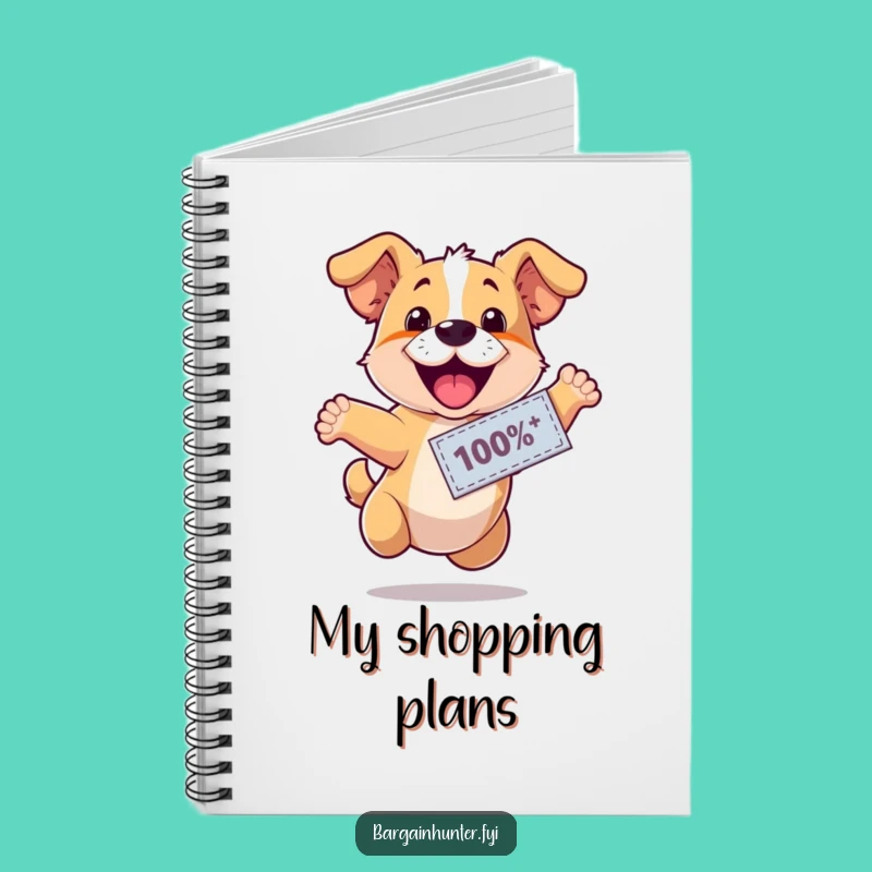 Funny Happy Dog Coupon Notebook - Jot Down Deals with Canine Joy