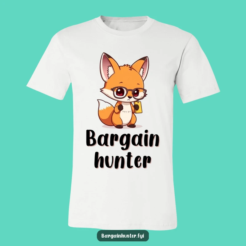 Funny Curious Fox Spectacles T-Shirt - Intelligent & Witty Design