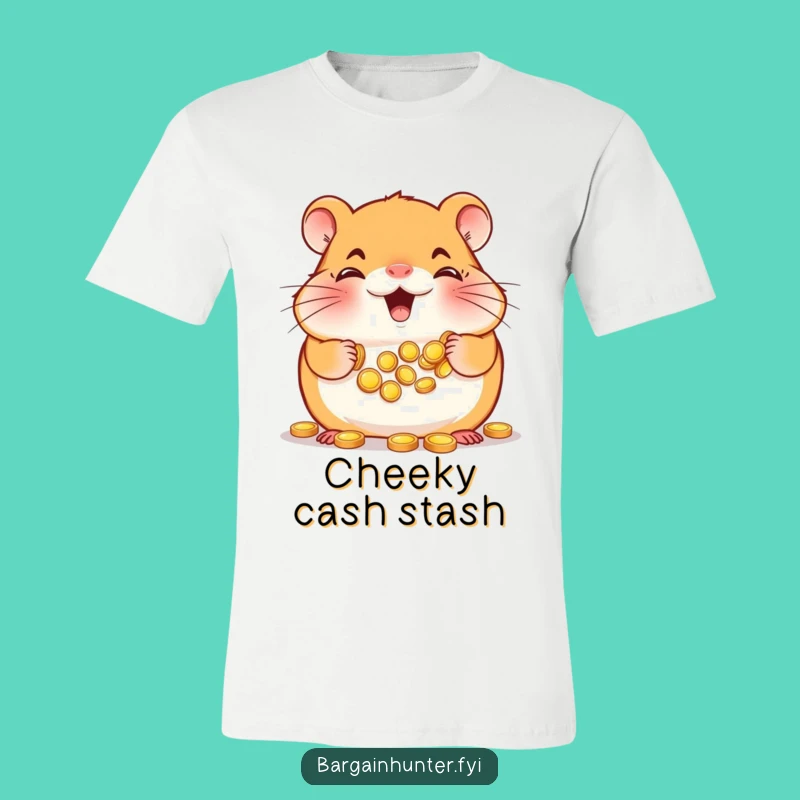 Funny Hamster T-Shirt: Gold Hoarder's Tee, The Ultimate Funny Gift for Savers!
