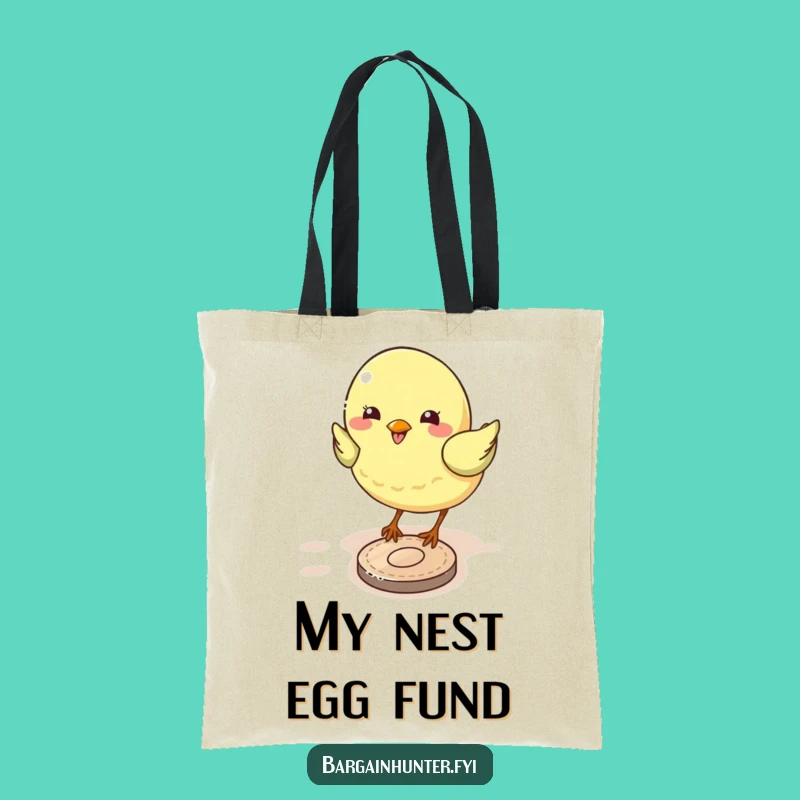Funny Bird Pecking Coin Tote Bag: Carry Your Luck in Style!
