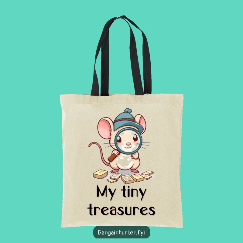 Funny Mouse Market Tote, Practical Funny Gift for Sharp Shoppers