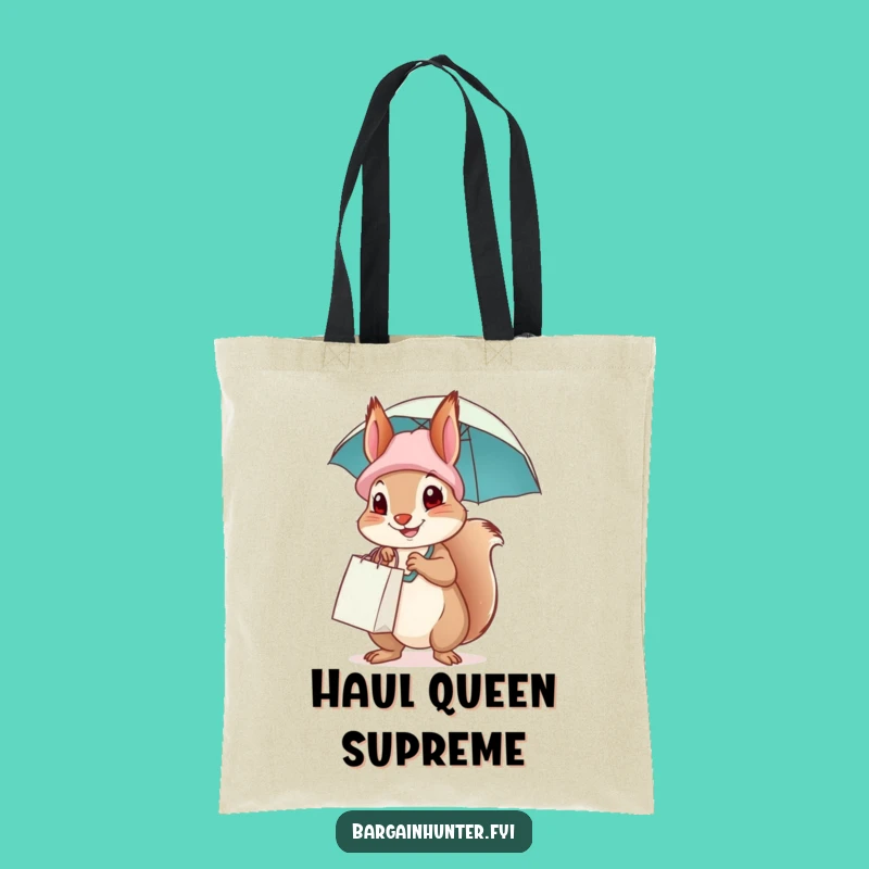 Funny Squirrel Shopping Eco Tote Bag, Sturdy and Humorous Carry-All, Ideal Gift