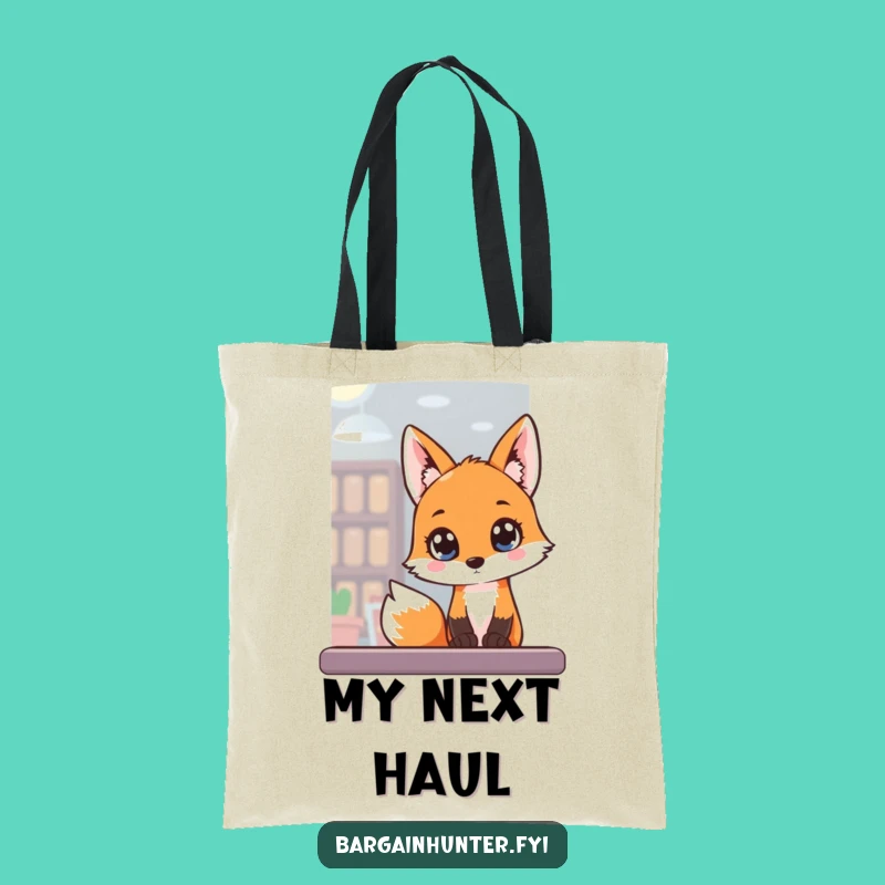 Carry your essentials with a hint of mystery using this funny fox tote! A fun funny gift.